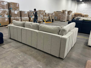 *Perfect Condition* Beachwood Rained Chenille LoveSac (5 Seat/7 Side)