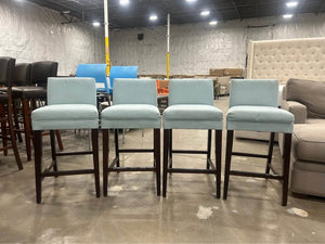 (Set of 4) Powder Blue Counter-Height Stools