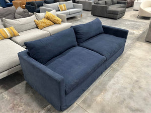 World Market Brynn Feather Filled Sofa (Navy)