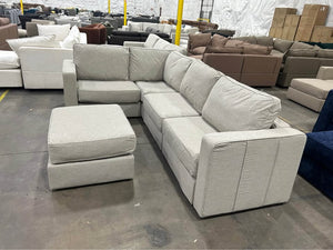 *Perfect Condition* Beachwood Rained Chenille LoveSac (5 Seat/7 Side)