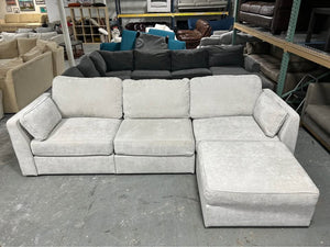 Sky Grey Corded Velvet LoveSac Sactional