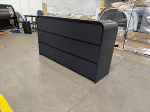 Modern Rounded 6 Drawer Dresser