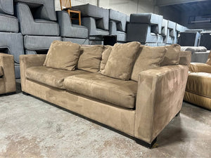Crate & Barrel Taupe 88'' Axis Sofa