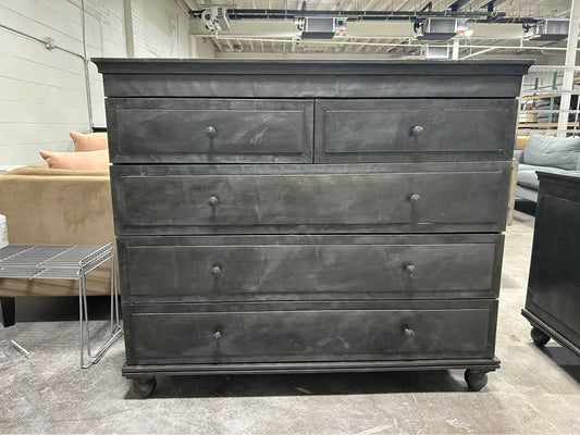 Restoration Hardware Annecy Metal Wrapped 5-Drawer Dresser