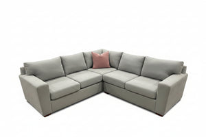 Scandinavian Designs Light Gray L-Shaped Sectional