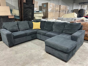 Dark Gray Reversible Chaise U-Shaped Sectional