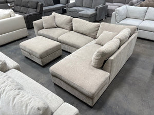 Walsen 3-Piece Sectional w/ Storage Ottoman