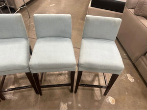 (Set of 4) Powder Blue Counter-Height Stools