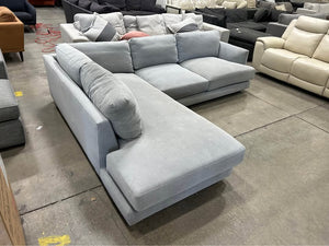 West Elm Haven 2-Piece Bumper Chaise Sectional – Feather Gray