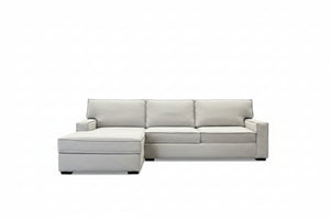 England Inc. Light Gray Chaise Sectional