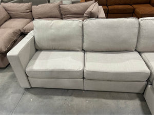 *Perfect Condition* Jute Brushed Weave LoveSac (4 Seat/5 Side)