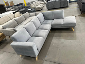 Light Gray MCM Chaise Sectional