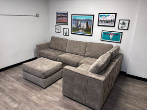 Venetian Taupe Corded Velvet LoveSac (5 base/7 side)