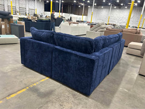 *Perfect Condition* Sapphire Navy Corded Velvet LoveSac (5 Seat/7 Side)