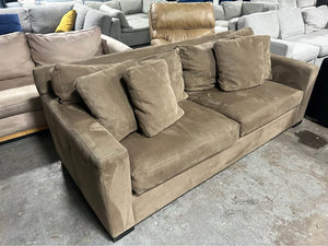 Crate & Barrel Taupe 88'' Axis Sofa