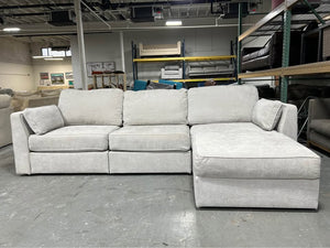 Sky Grey Corded Velvet LoveSac Sactional