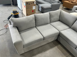 Scandinavian Designs Light Gray L-Shaped Sectional