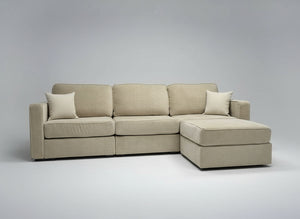 Tan Combed Chenille LoveSac Sactional