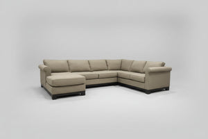 Jonathan Louis Taupe U-Shaped Sectional