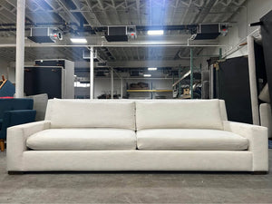 Restoration Hardware White Maxwell 2-Cushion Sofa