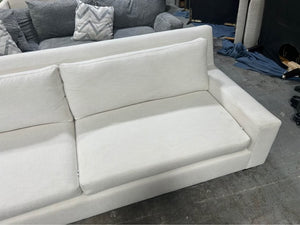 Restoration Hardware White Maxwell 2-Cushion Sofa