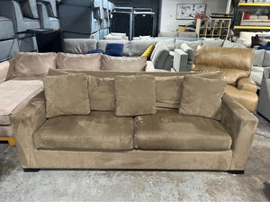 Crate & Barrel Taupe 88'' Axis Sofa