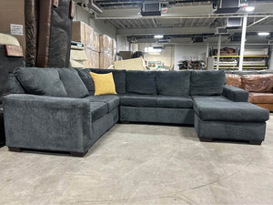 Dark Gray Reversible Chaise U-Shaped Sectional