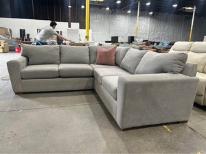 Scandinavian Designs Light Gray L-Shaped Sectional