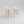 White Molded Shell Backless Stools (Set of 2)