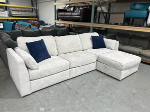 Sky Grey Corded Velvet LoveSac Sactional