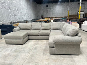 Furniture Row Gray U-Shaped Sectional