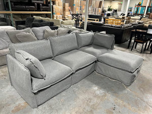 Anabei 4-Pc Modular Gray Cloud Sectional