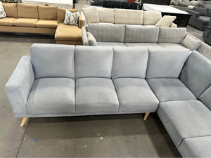 Light Gray MCM Chaise Sectional
