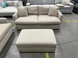 Crate & Barrel Lounge Sofa Set w/Storage Ottoman
