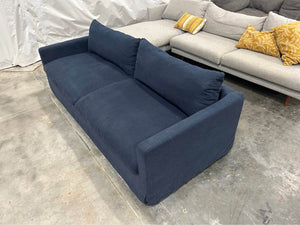 World Market Brynn Feather Filled Sofa (Navy)