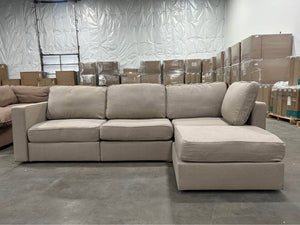 *Perfect Condition* Jute Brushed Weave LoveSac (4 Seat/5 Side)