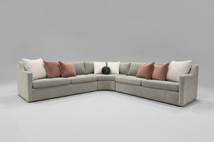 Crate & Barrel Lounge 3-Piece L-Shape Wedge Sectional