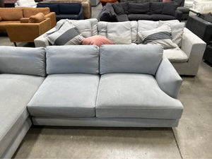 West Elm Haven 2-Piece Bumper Chaise Sectional – Feather Gray