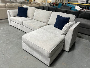 Sky Grey Corded Velvet LoveSac Sactional