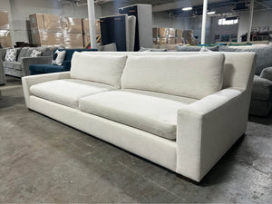 Restoration Hardware White Maxwell 2-Cushion Sofa