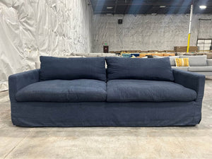 World Market Brynn Feather Filled Sofa (Navy)