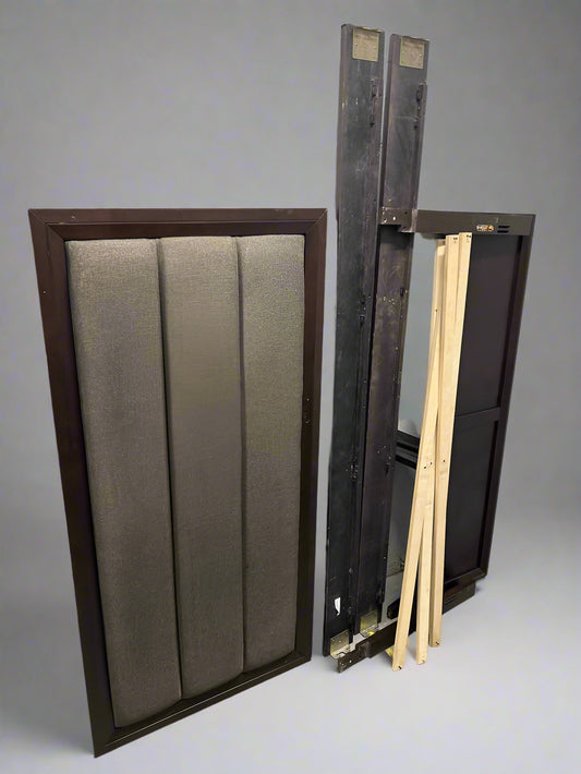 Dark Brown Wooden Queen Bed Frame