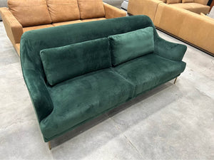 World Market Forest Green Samara Sofa