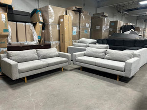 West Elm 73'' Gray Eddy Sofa Set