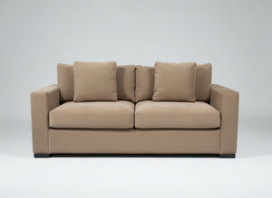 Crate & Barrel Taupe 76'' Axis Sofa