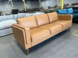 Albany Park 87” Albany Sofa (Cognac Tan)