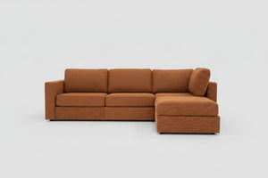 *Perfect Condition* Terracotta Rained Chenille LoveSac (4 Seat/5 Side)