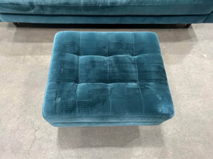 Article 88'' Sven Sofa w/Ottoman (Pacific Blue)