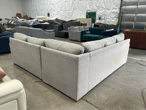 Scandinavian Designs Light Gray L-Shaped Sectional