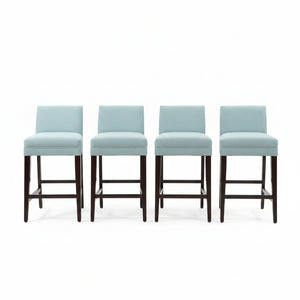 (Set of 4) Powder Blue Counter-Height Stools